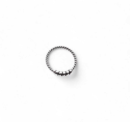 Spiral oxidized  Nose Ring