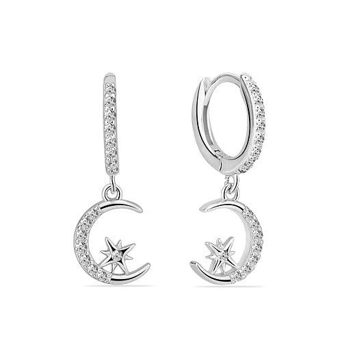 Moon and Star Hoop