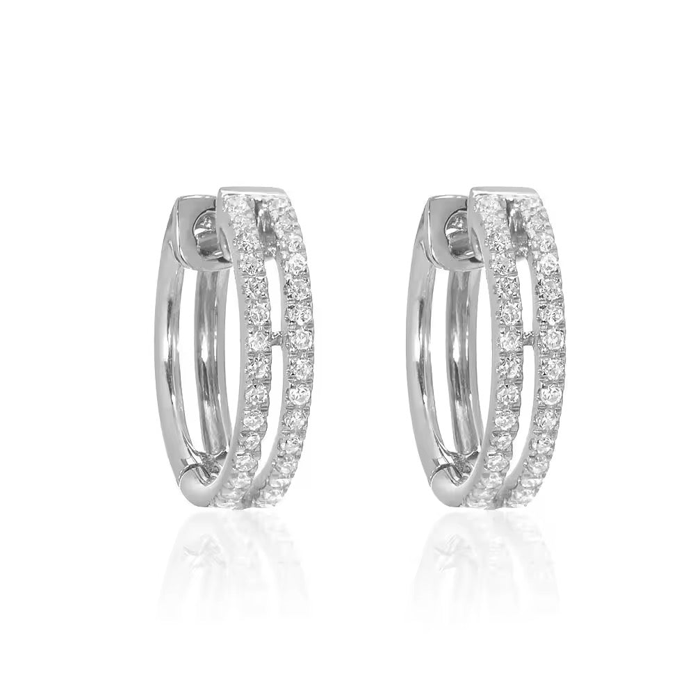 Cirlce Studded Hoops