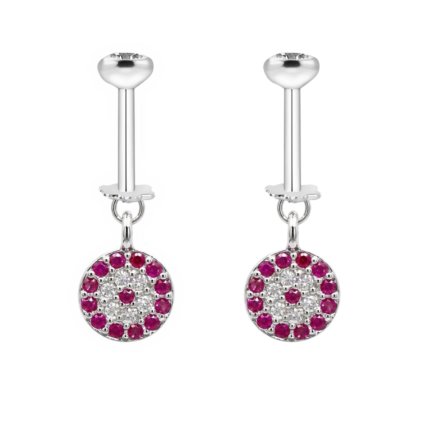 Ruby look-alike evil eye hanging