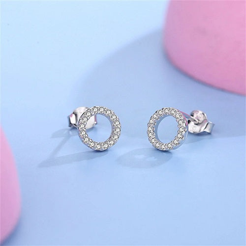 HOLLOW CIRCLE EAR STUD