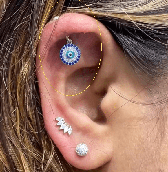 Evil Eye Hanging - MyPiercingBook