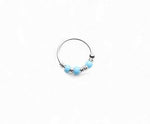 Firoza color Beads Nose Ring - MyPiercingBook