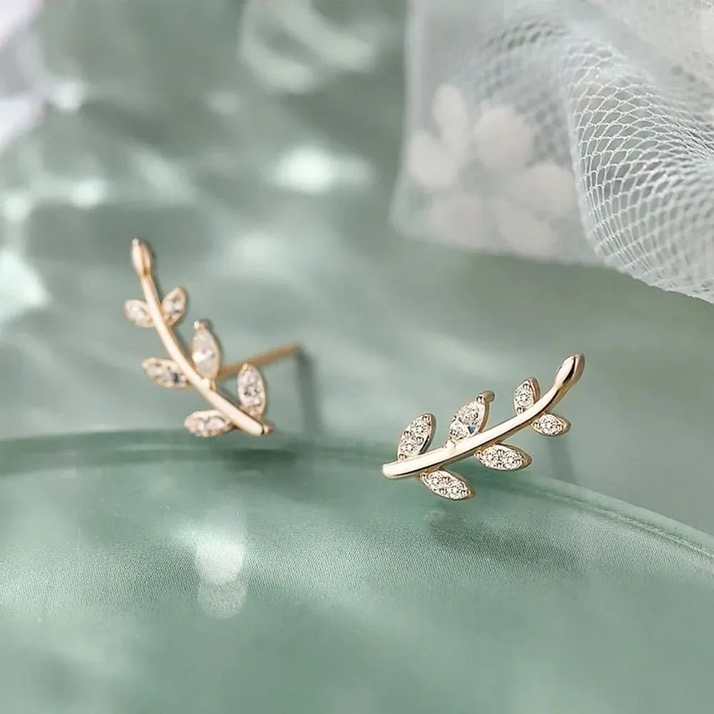 Leaf Stem Style Stud - MyPiercingBook